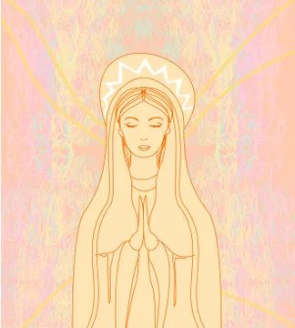 Blessed Virgin Mary Stock Illustration