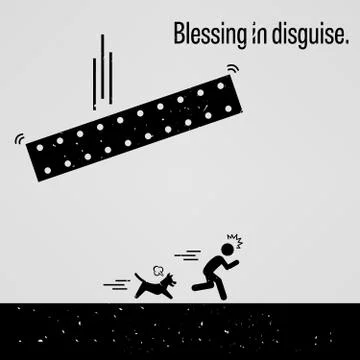 Blessing in Disguise Stock Illustration