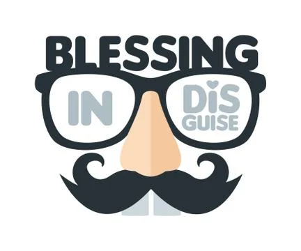 Blessing In Disguise. Isolated Vector Illustration Stock Illustration