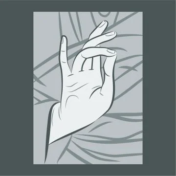 Blessing hand gesture Stock Illustration