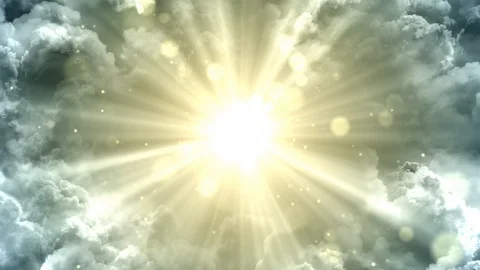 Blessing Lights of Heaven Video stock 97404573