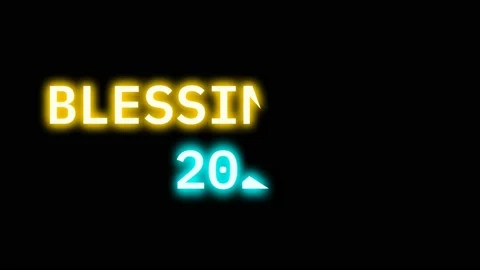 Blessings for new year animation Stockbeeldmateriaal 222937268