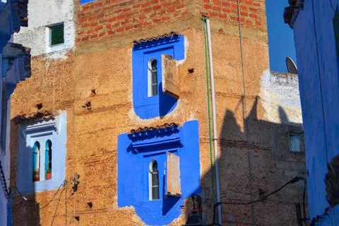 The bleu city 库存照片