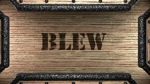 Blew on wooden stamp Видео 8649554
