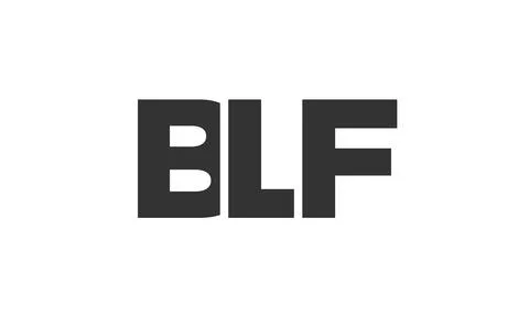 BLF logo design template with strong and modern bold text. Initial based ve.. イラスト素材