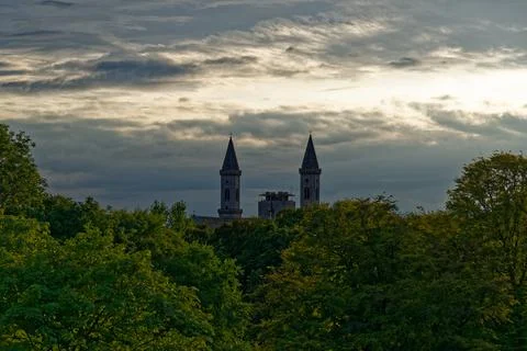 Blick über München 스톡 사진