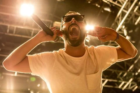  Bligg Der schweizer Rapper und Musiker Marco Bliggensdorfer alias Bligg l... Stock Photos