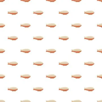 Blimp airship pattern repeating vector illustration background Illustrazione stock