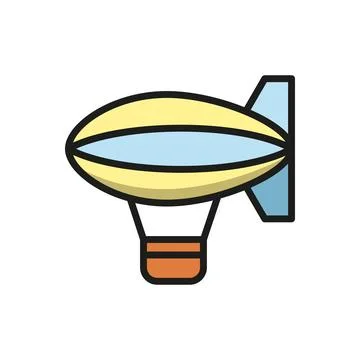 Blimp icon vector design templates simple and modern 스톡 일러스트