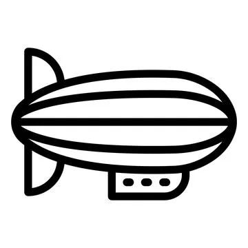 Blimp Vector Icon Design Illustration 스톡 일러스트