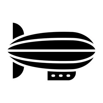 Blimp Vector Icon Design Illustration 스톡 일러스트