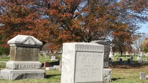 Blind Boone Headstone Video stock 49302161