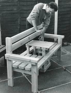 Blind carpenter Fotos Stock