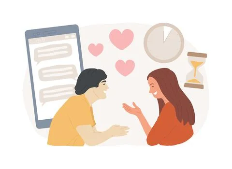 Blind date isolated concept vector illustration. 스톡 일러스트