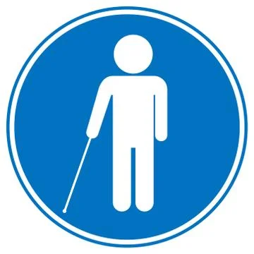 Blind disabled sign Stock Illustration