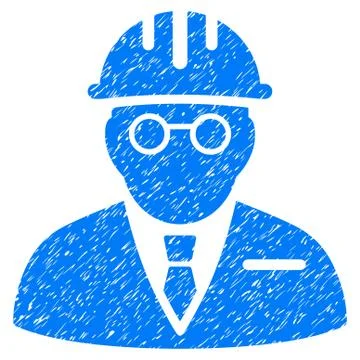Blind Engineer Grainy Texture Icon 스톡 일러스트