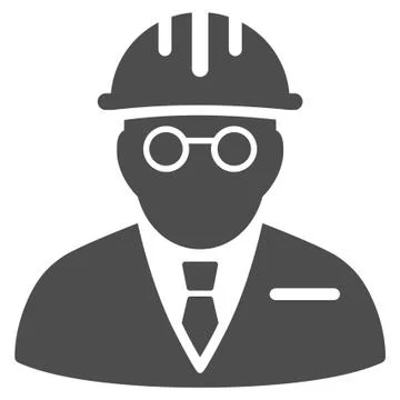 Blind Engineer Icon 스톡 일러스트