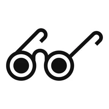 Blind glasses icon, simple style Stock Illustration