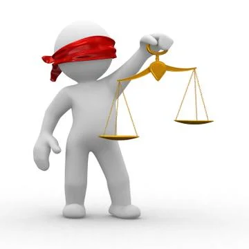 Blind justice Stock Illustration