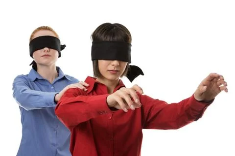 Blind leading the blind Stock Photos