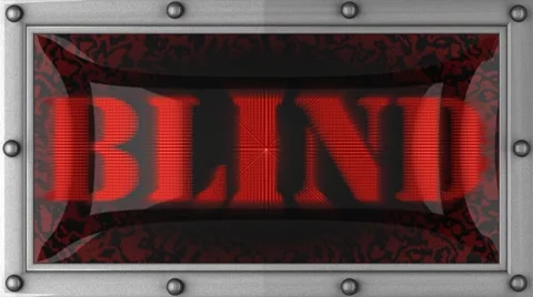 Blind on led 스톡 동영상 8682917