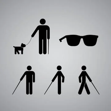 Blind man Stock Illustration