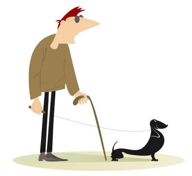 Blind man Stock Illustration