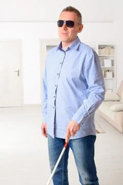 Blind man Stock Photos