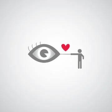 Blind men symbol Stock Illustration