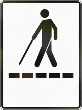 Blind Path in Canada Stock Illustration