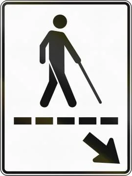 Blind Path in Canada Stock Illustration