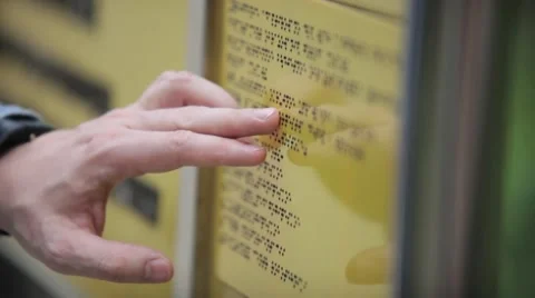 Blind reading Vídeos de archivo 51836182