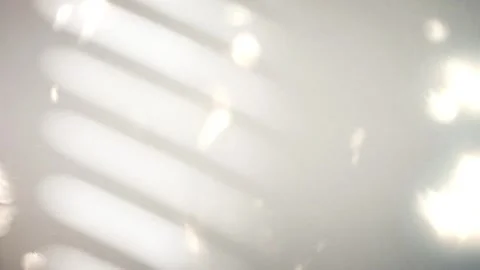 Blind Reflection Gobo Lights on Grey Wall Texture Stock Footage 311969585