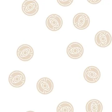 Blind sign glyph seamless pattern Illustrazione stock