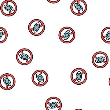 Blind sign vector seamless pattern 스톡 일러스트
