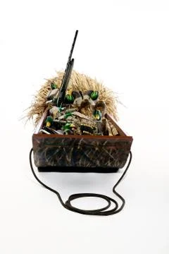 Blind sled with rope for dragging it to a location Stock Photos