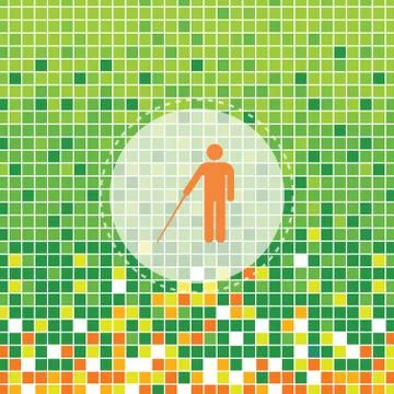Blind symbol moses Stock Illustration