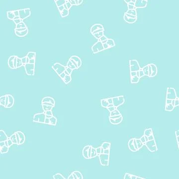 Blind tasting wine line vector seamless pattern Stock Illustration