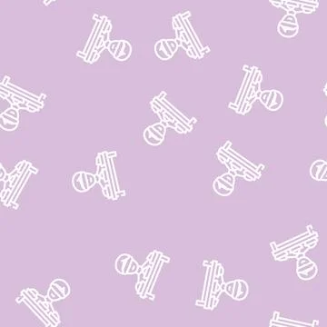 Blind testing line vector seamless pattern Stock Illustration