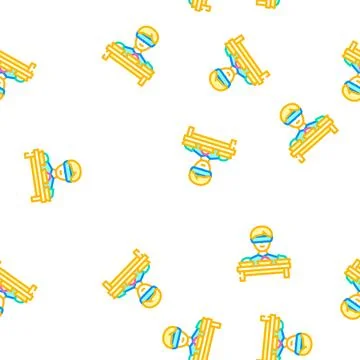 Blind testing vector seamless pattern Stock Illustration