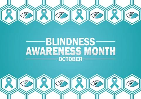 Blindness Awareness Month October Vector illustration Stock-Illustration