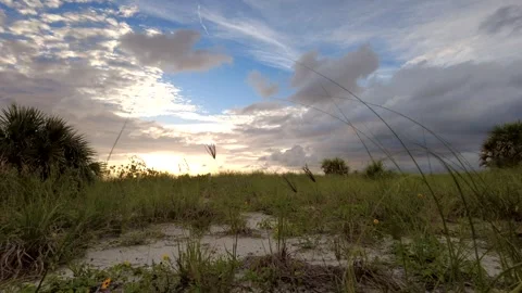 BlindPass time Lapse, Running Clouds, SunSet Stock Footage 217090849
