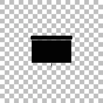 Blinds icon flat Stock Illustration