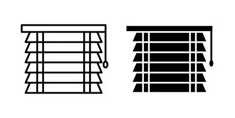 Blinds icon Illustration designs pack for Web Illustrazione stock