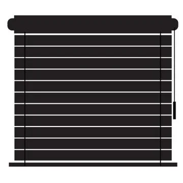 Blinds icon on white background. flat style. window blinds icon. Illustrazione stock