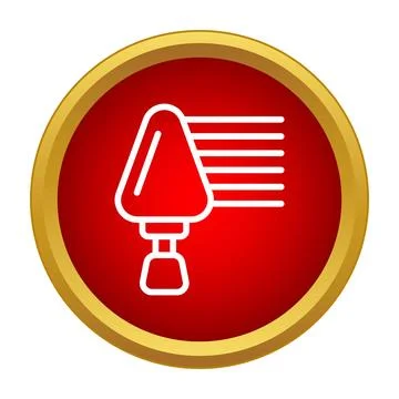 Blinds raising or lowering concept icon button 库存插图