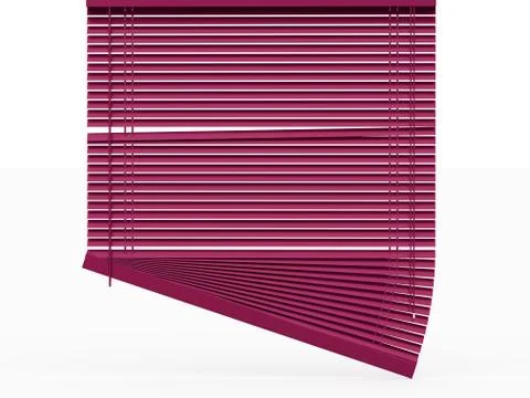 Blinds rendered on white Stock Illustration