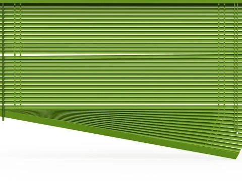 Blinds rendered on white Stock Illustration