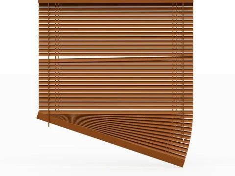 Blinds rendered on white Stock Illustration