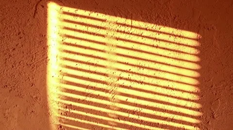 Blinds Shadow on the Wall Flashing Video stock 10608291